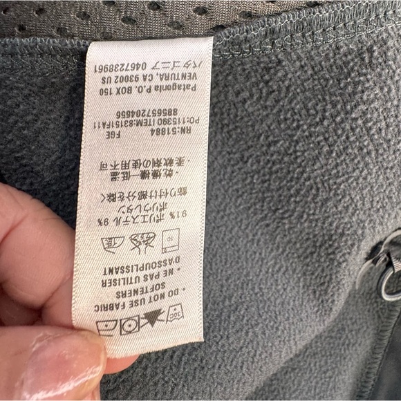 Patagonia Guide Jacket Men's Large Gray Gorpcore Full Zip Lined Logo Soft Shelf - Picture 13 of 13